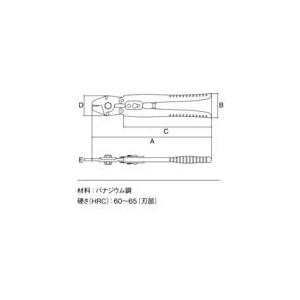あすつく対応 「直送」 3.PEAKS WCC-200 ワイヤークランプカッター バネ付 ２００ｍｍ WCC200 |  | 01