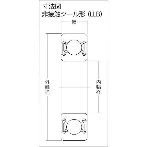 あすつく対応 「直送」 ＮＴＮ ［6202LLB］ Ａ小径小形ボールベアリング 合成ゴム両側シール 内径１５ｍｍ外径３５ｍｍ幅１１ｍｍ 6202LLB 213-8271 小径小形ボ | ブランド登録なし | 02