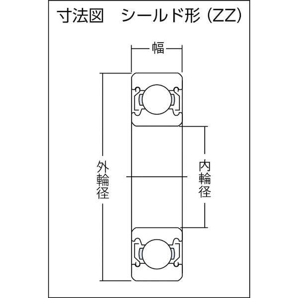 あすつく対応 「直送」 ＮＴＮ ［627ZZ/1K］ Ａ小径小形ボールベアリング 両側シールド 内径７ｍｍ外径２２ｍｍ幅７ｍｍ 627ZZ/1K 224-8174 | ブランド登録なし | 02