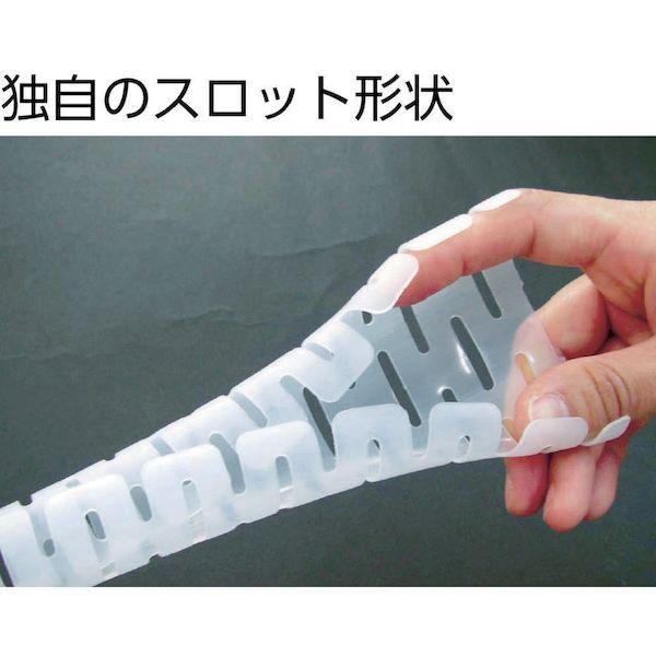 パンドウイット PW50F-T20 電線保護チューブ スリット型スパイラル パンラップ 束線径１２．０Φｍｍ ６１ｍ巻き 黒 ＰＷ５０Ｆ−Ｔ２０ |  | 01