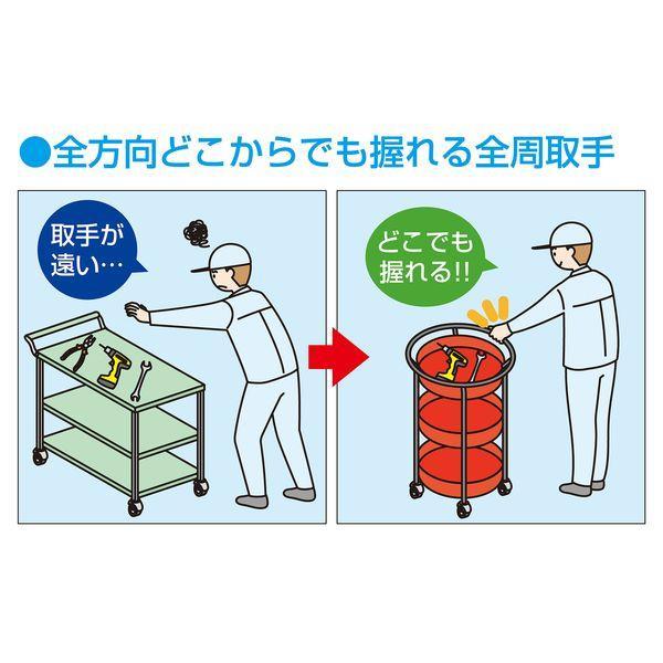 【個人宅配送不可】サカエ SAKAE MW-462NUBD 直送 代引不可 まるいワゴン MWタイプ／ナイロンウレタン車 MW462NUBD |  | 03
