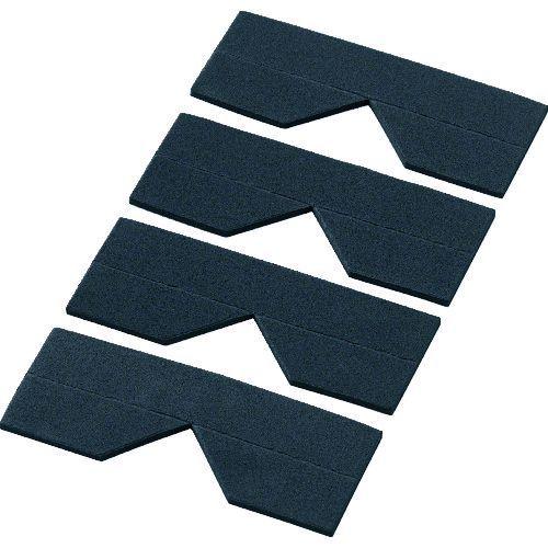 あすつく対応 「直送」 TRUSCO TECC-50BK エッジクッションテープ コーナー用 ブラック ４枚入 TECC50BK 329-2312 | 