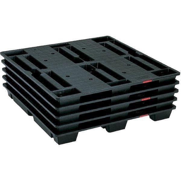 【個人宅配送不可】TJC-S2-1111 直送 樹脂パレット 両面二方差し・ネスティングタイプ 輸出梱包用スキットパレット 間口１１００×奥行１１００ |  | 02