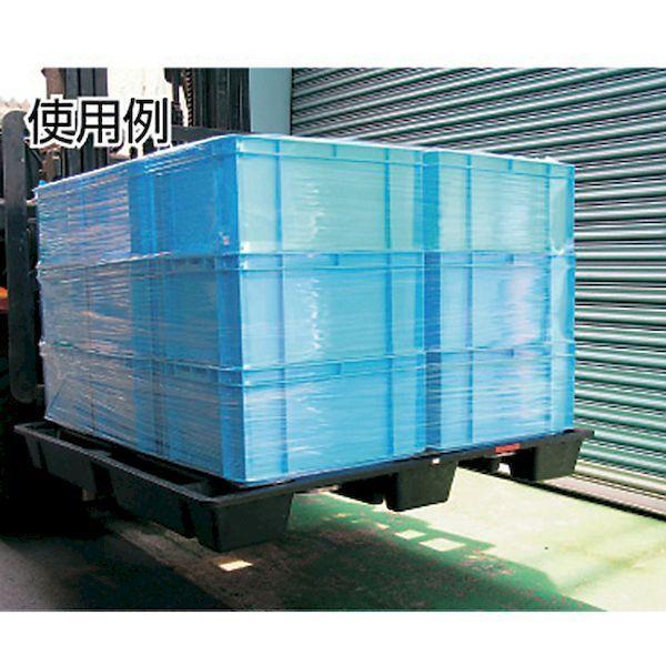 【個人宅配送不可】TJC-S2-1111 直送 樹脂パレット 両面二方差し・ネスティングタイプ 輸出梱包用スキットパレット 間口１１００×奥行１１００ |  | 03