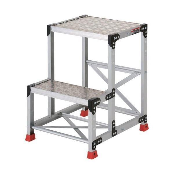 【個数：1個】 TRUSCO TSFC-257 作業用踏台 アルミ製・縞板タイプ 天板寸法５００Ｘ４００ＸＨ７００ TSFC257 336-5123 | 