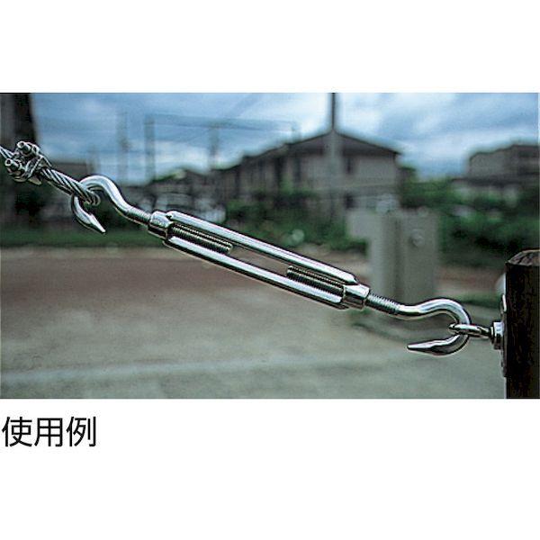 あすつく対応 「直送」 TRUSCO TTB-9H ステンレス製 枠式ターンバックル フック＆フックタイプ ねじ径Ｗ３／８ １個入 TTB9H 275 |  | 01