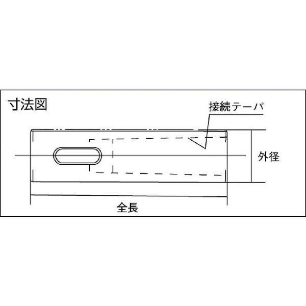 あすつく対応 「直送」 TRUSCO TTS-252 ターレットスリーブ　２５ｍｍ×ＭＴ２ TTS252 329-0573｜ideca｜03