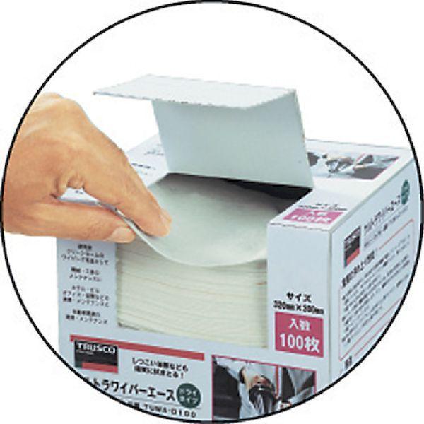 あすつく対応 「直送」 TRUSCO TUWA-D100 ウルトラワイパーエース ドライタイプ １００枚入 TUWAD100 284-7086 |  | 01
