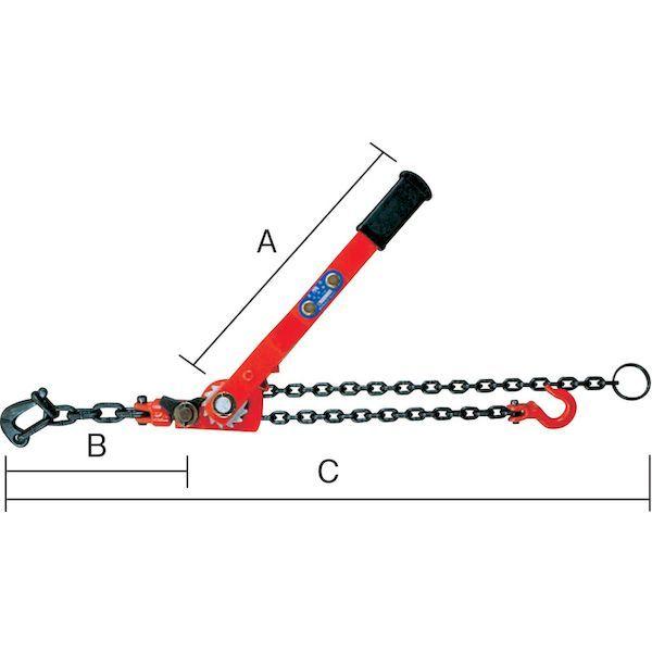 あすつく対応 「直送」 【個数：1個】象印 NC-00510 チェーン荷締機０．５ｔNC00510 106-5521 |  | 01