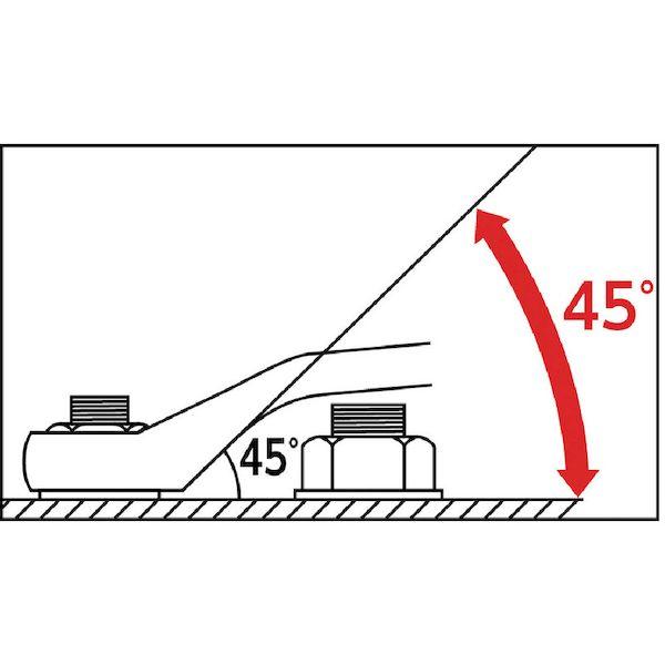 あすつく対応 「直送」 ＴＯＮＥ 2700M ロング両口めがねレンチセット ４５° ６点セット ２．２ｋｇ2700M 120-0470 | TONE | 01