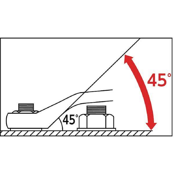 あすつく対応 「直送」 ＴＯＮＥ M45-2224 ロングめがねレンチ ４５° ２２Ｘ２４ｍｍM452224 294-0663 |  | 01