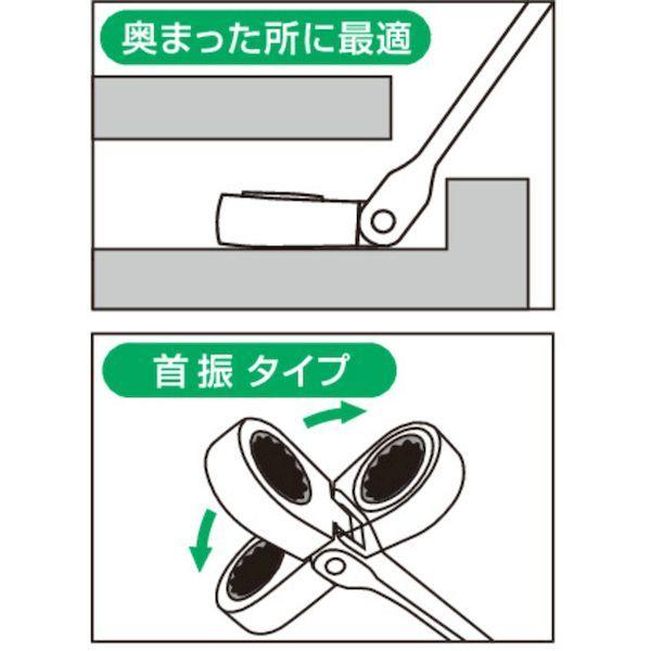 あすつく対応 「直送」 ＴＯＮＥ RMF16 首振ラチェットめがねレンチ １６ｍｍ RMF-16 294-4057 前田金属工業 |  | 02