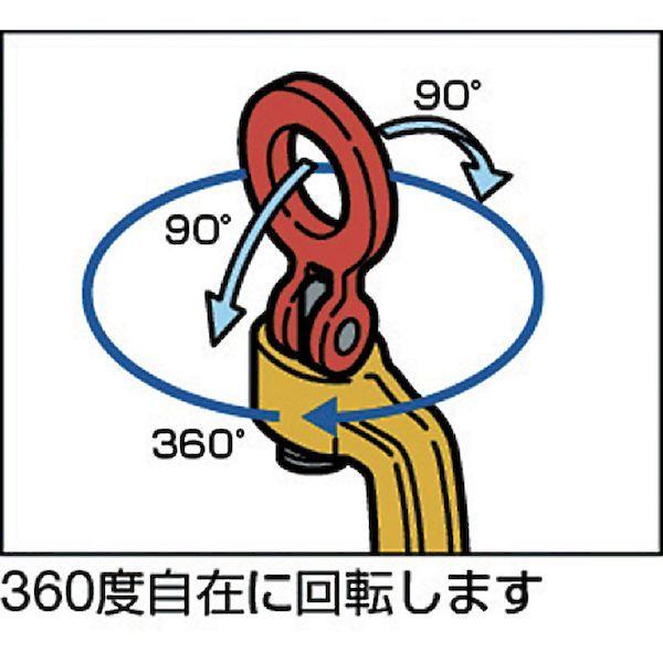 スーパーツール SUC3.2 ねじ式クランプ スクリューカムクランプ 自在型 基本使用荷重３．２ｔ SUC3.2 吊クランプ引張り治具兼用型 | ブランド登録なし | 02
