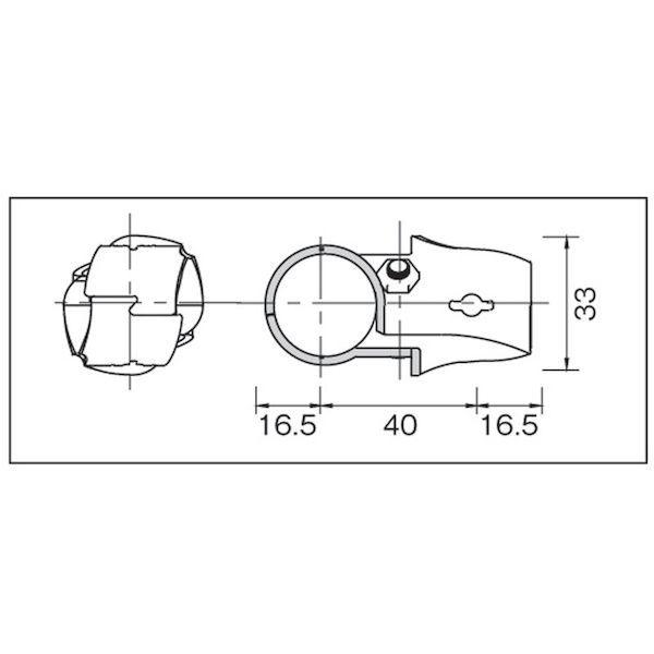 あすつく対応 「直送」 スペーシア ［NSJ-6N］ メタルジョイントＮＳＪー６Ｎ静電タイプ（ニッケルメッキ） NSJ6N 297-6609 |  | 02