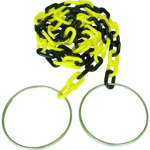あすつく対応 「直送」 ニッサチェイン ［C-255］ コーンチェイン　６ｍｍ×２ｍ　黄／黒 C255 297-0686 | 