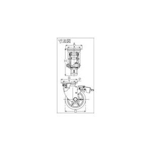 ヨドノ YRJMB200 重荷重用ウレタン車付自在車ブレーキ付 YRJMB-200 327-7704 |  | 01