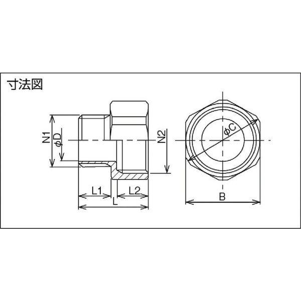 あすつく対応 「直送」 島田 SR22-28 鋼 耐圧防爆構造レジューサー ＰＦ３／４ＸＰＦ１ SR2228 281-3688 |  | 01