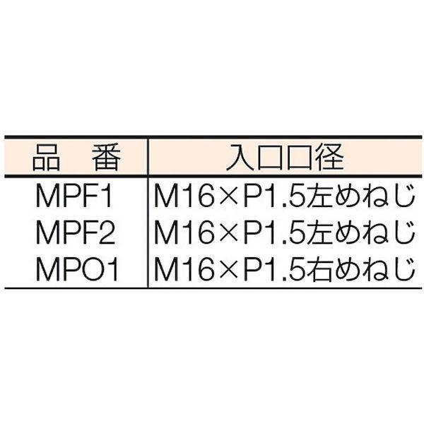 あすつく対応 「直送」 ヤマト MPF1 マグプッシュ 乾式安全器 アセチレン用 MPF-1 298-5586 |  | 01