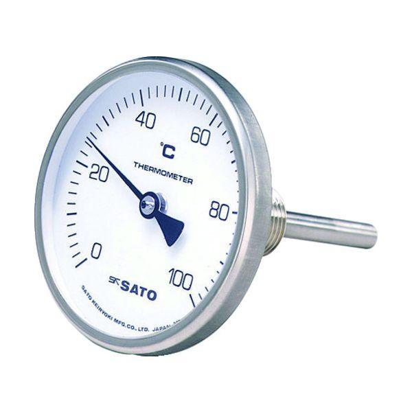 佐藤 BM-T-75S-5 バイメタル式温度計BM−T−75S 0〜100℃100L 2110−22 BMT75S5 | 