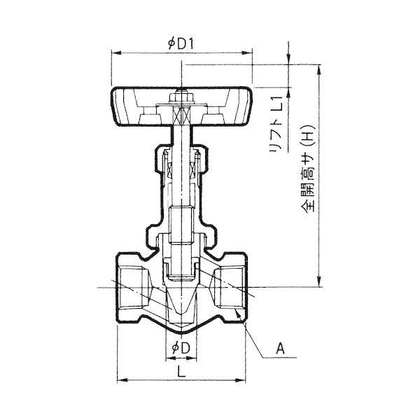 フジキン DH-12F-R 黄銅製ニードルバルブ1B DH12FR |  | 01