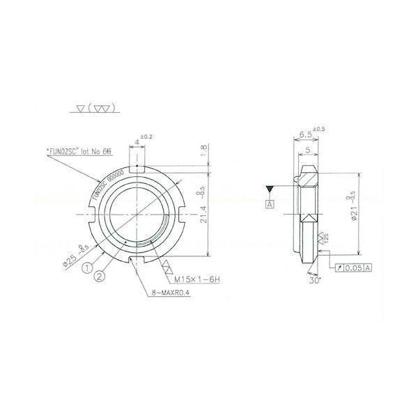 冨士精密 FUN02SC FINE U−NUT M15×1 S45C |  | 01