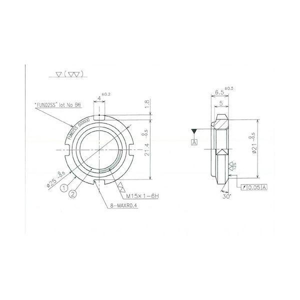 冨士精密 FUN02SS FINE U−NUT M15×1 SS400 |  | 01