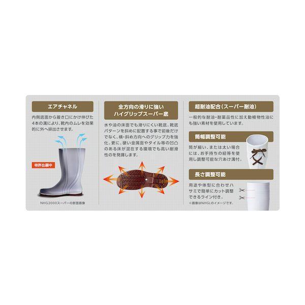 ミドリ安全 NHG2000SP-BK-29.0 超耐滑長靴 NHG2000ス−パ− ブラック 29．0cm NHG2000SPBK29.0 |  | 04