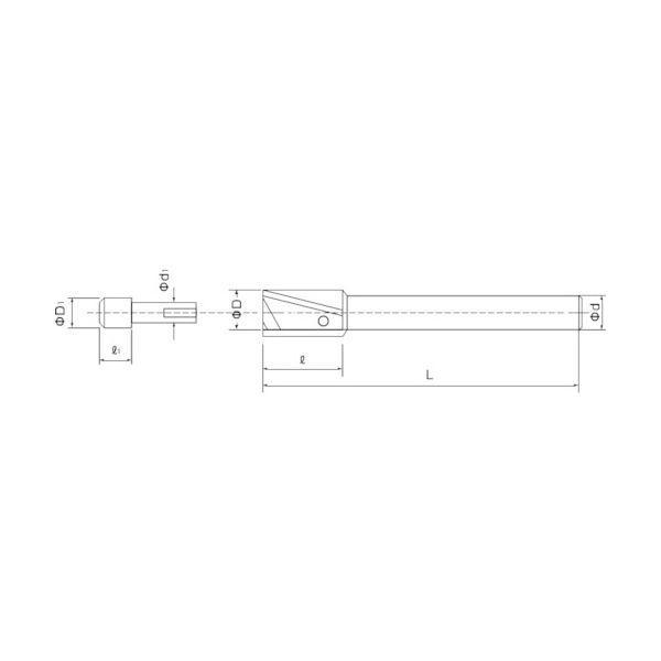 プラス PZS0600 沈めフライス 座グリ S軸ザグリカッター 外径6×案内径3mm |  | 01
