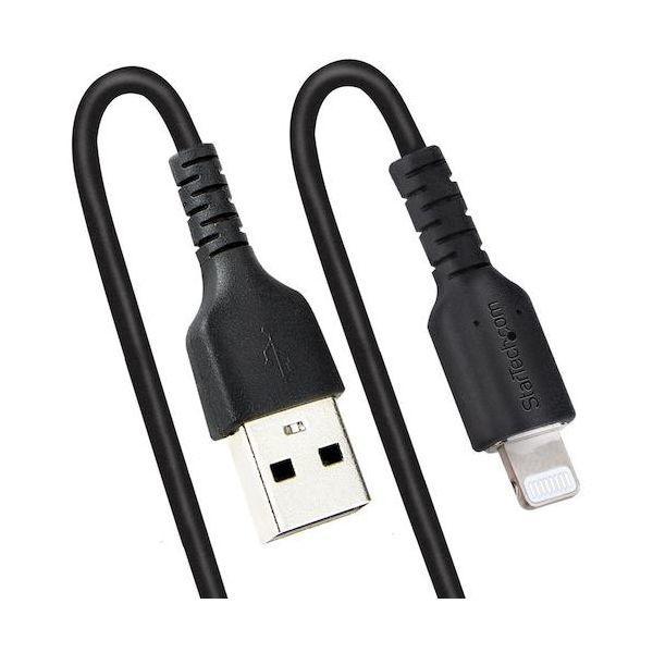 スターテック RUSB2ALT50CMBC Lightningケーブル／USB−A／50cm／高耐久／コイル型／ブラック／iPhone ライトニング |  | 04