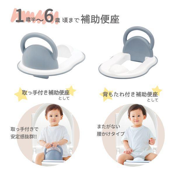 永和 EIWA 5WAYおまる グレー 補助便座 トイレトレーニング |  | 03