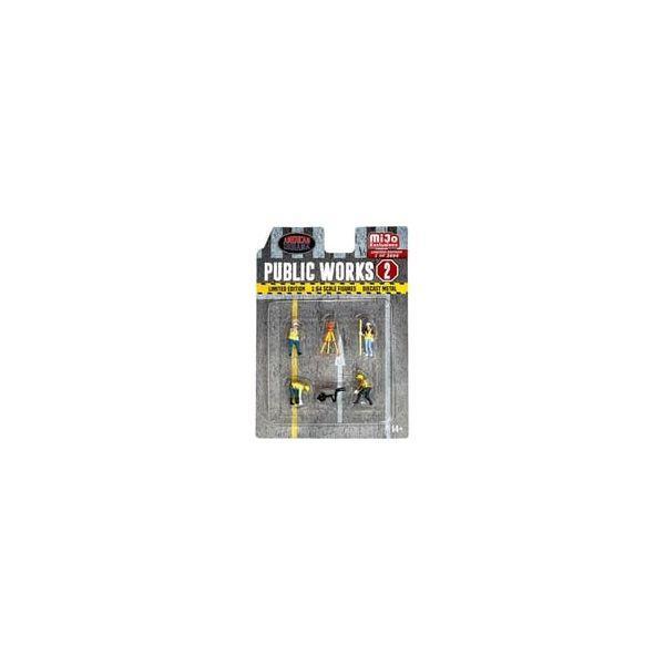 ティーケー・プランニング 685457402920 AD−76519MJ ターマックワークス 1／64 Figure Set − Public Wor