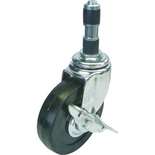 あすつく対応 「直送」 ユーエイ ETF-100RHS-19 差し込み式 自在 キャスター ゴム 車輪径１００ｍｍ ストッパー付き Ｅタイプ ＥＴＦ−Ｓ型 パイプ径１９ | 