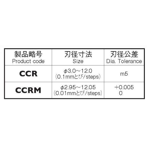 岡崎精工 CCR 8.0 超硬ソリッドチャッキングリーマ S軸 CCR8.0 |  | 02