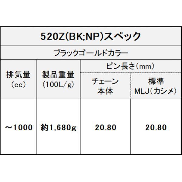 【数量限定・売切れ次第終了】江沼チェーン EK チェーン THREED 520Z／3D BK／NP 90L MLJ |  | 04