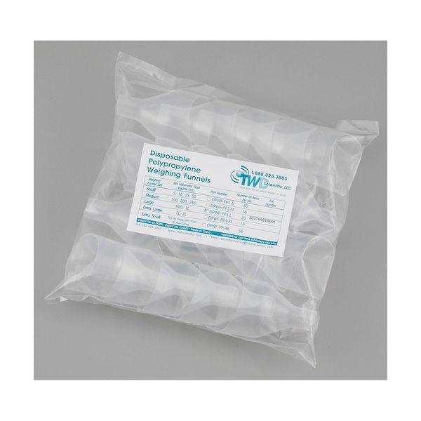 4-3786-09 プラスチック秤量皿ロート DPWF−PP3−L 20個入 4378609 | 