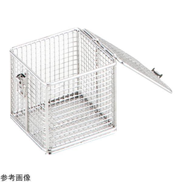 4-4980-01 フタ付バスケット 100×100×100 4498001