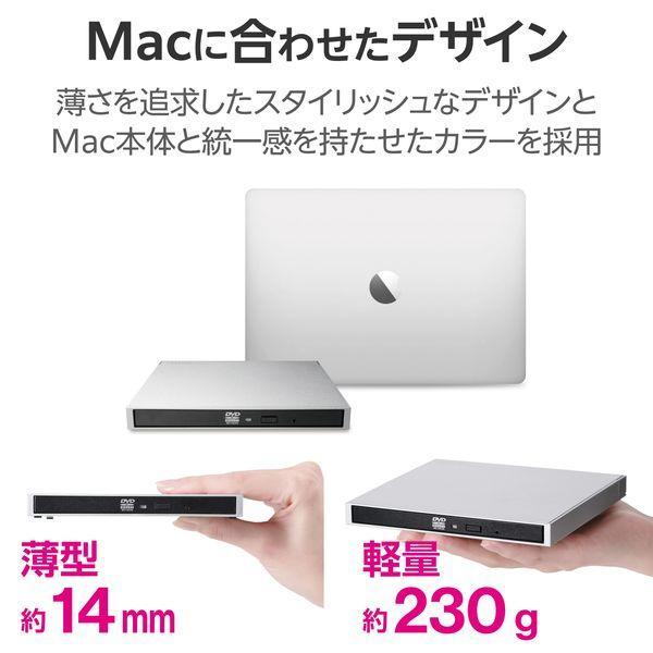 ELECOM エレコム LDR-PWA8CU3MSV 外付け DVDドライブ CD ／ DVD USB 3．2 Gen1 Type−Cケーブル付属 書 |  | 02