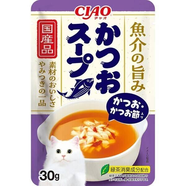 いなばペットフード IC-553 CIAO 魚介の旨み かつおスープ かつお・かつお節入り 30g IC553 | 