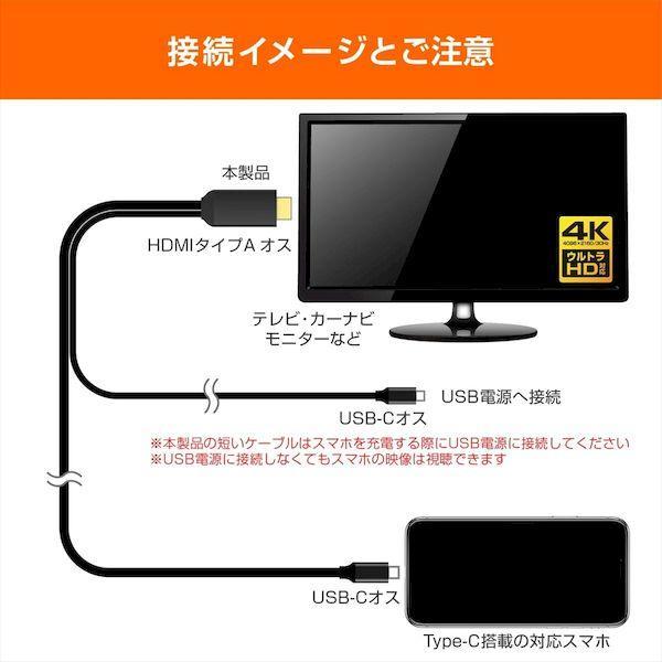 直送 代引不可・他メーカー同梱不可 カシムラ KD-266 HDMI変換ケーブルType−CPD KD266 |  | 05