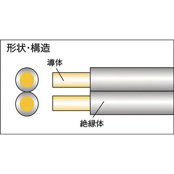 あすつく対応 「直送」 正和電工 ［FF-100BD GY］ 平行線　ＶＦＦビニールコ−ド　１００ｍ　灰　グレー FF100BDGY 292-9201