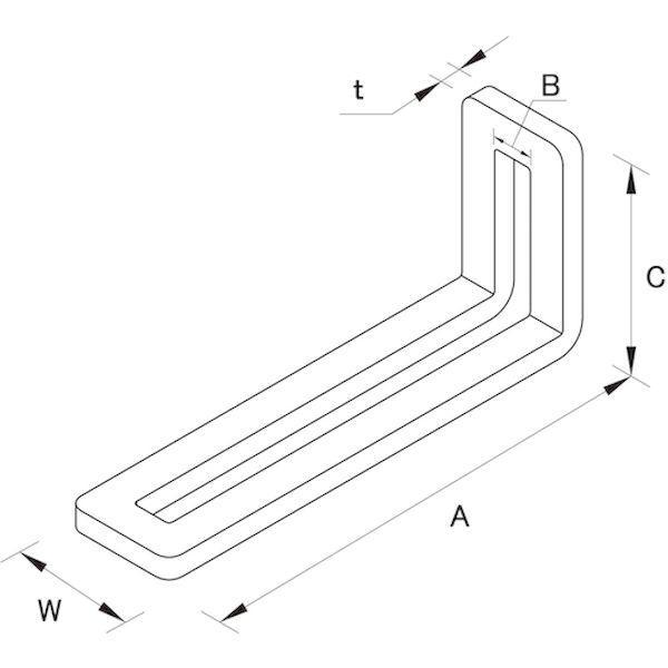ＤＡＩＤＯＨＡＮＴ 00063410 マルチ金具 L型 LK−12−3C T3×W15×A118×B5．5×C30 mm |  | 01