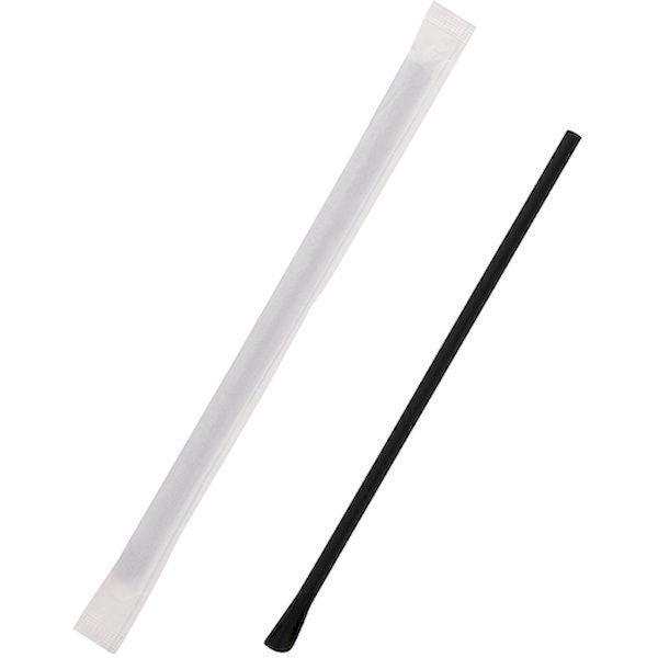 ＨＥＩＫＯ 004712871 スプーンストロー 6×21 黒 単袋 200本入り | 