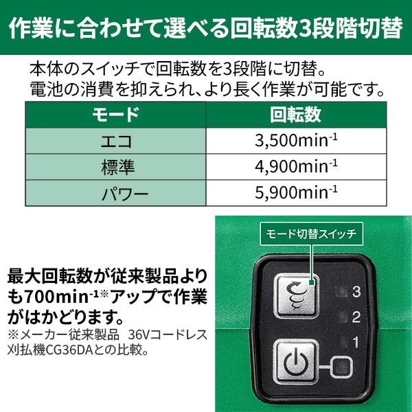 HiKOKI CG36DB WPZ コードレス刈払機 直送 代引不可 他メーカー同梱不可 |  | 04