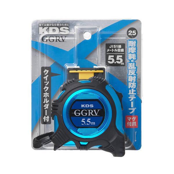 ムラテックKDS KDS GGRV2555MG ダブルジーRV マグネット付爪 25巾5．5m メタリックブルー |  | 01