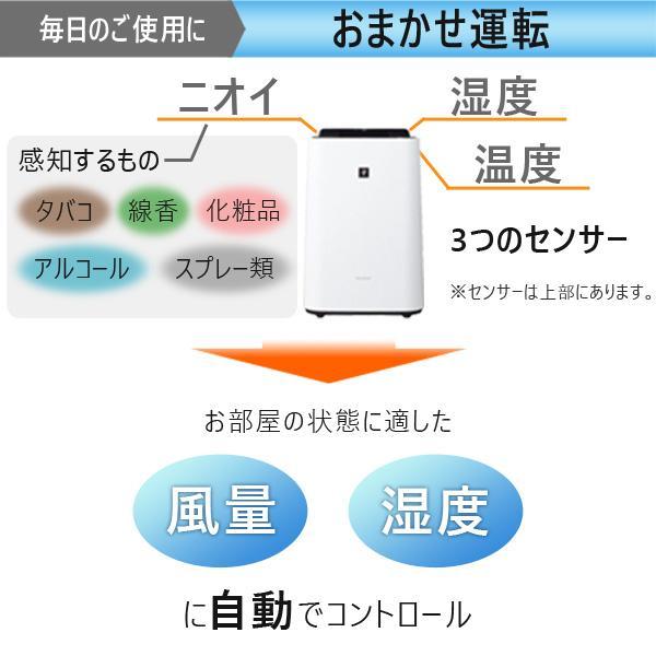 シャープ 加湿空気清浄機 KC-40TH7-W 白 ホワイト 花粉 おやすみモード