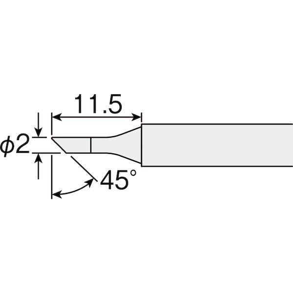 あすつく対応 「直送」 ホーザン HS-51C02 ＨＳ−５１用 ビット Ｃ型HS51C02 |  | 01