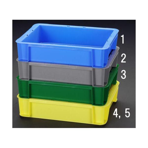 エスコ EA506AF-5 361ｘ272ｘ95mm コンテナ イエロー EA506AF5【キャンセル不可】 | 