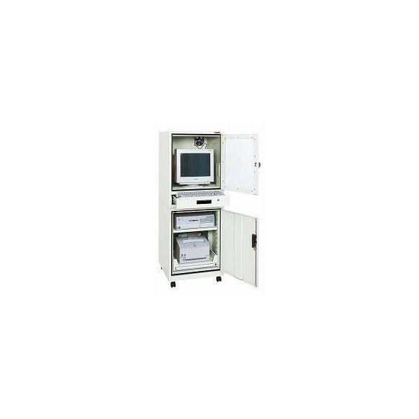【個人宅配送不可】サカエ SAKAE SPC-2SGY2 直送 代引不可・他メーカー同梱不可 車上渡し パソコンキャビネット SPC2SGY2 | 