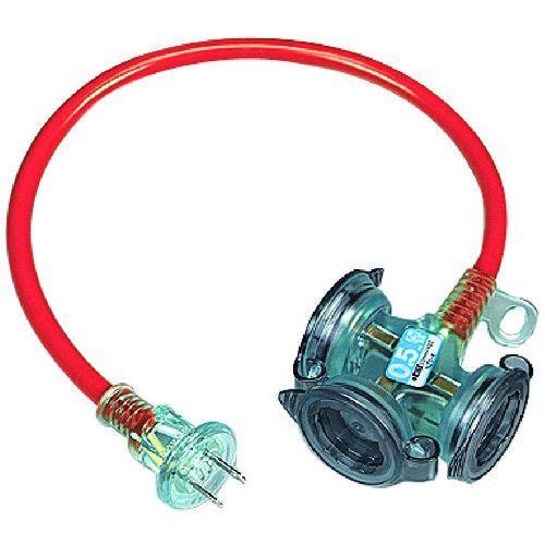 あすつく対応 「直送」 ハタヤ HATAYA FX-005-R 防雨型２Ｐショートタップ　０．５ｍ　レッド FX005R 370-3231 | 