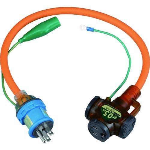 あすつく対応 「直送」 ハタヤ HATAYA NX-005K ２Ｐ接地付ショートタップ　０．５ｍ NX005K 370-3886 | 